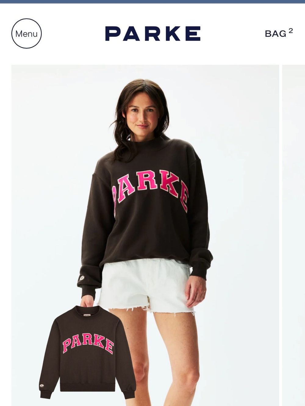 Parke x Dunkin' Varsity Mockneck - Espresso